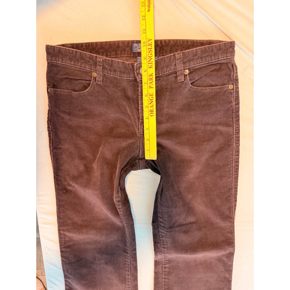 Polo Jeans Ralph Lauren Womens Brown Corduroy Pants Bootcut Size 10x30 - Picture 4 of 7